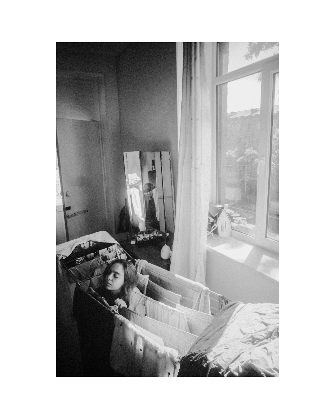 female portrait artwork, Aksana, woman in house series photograph 4