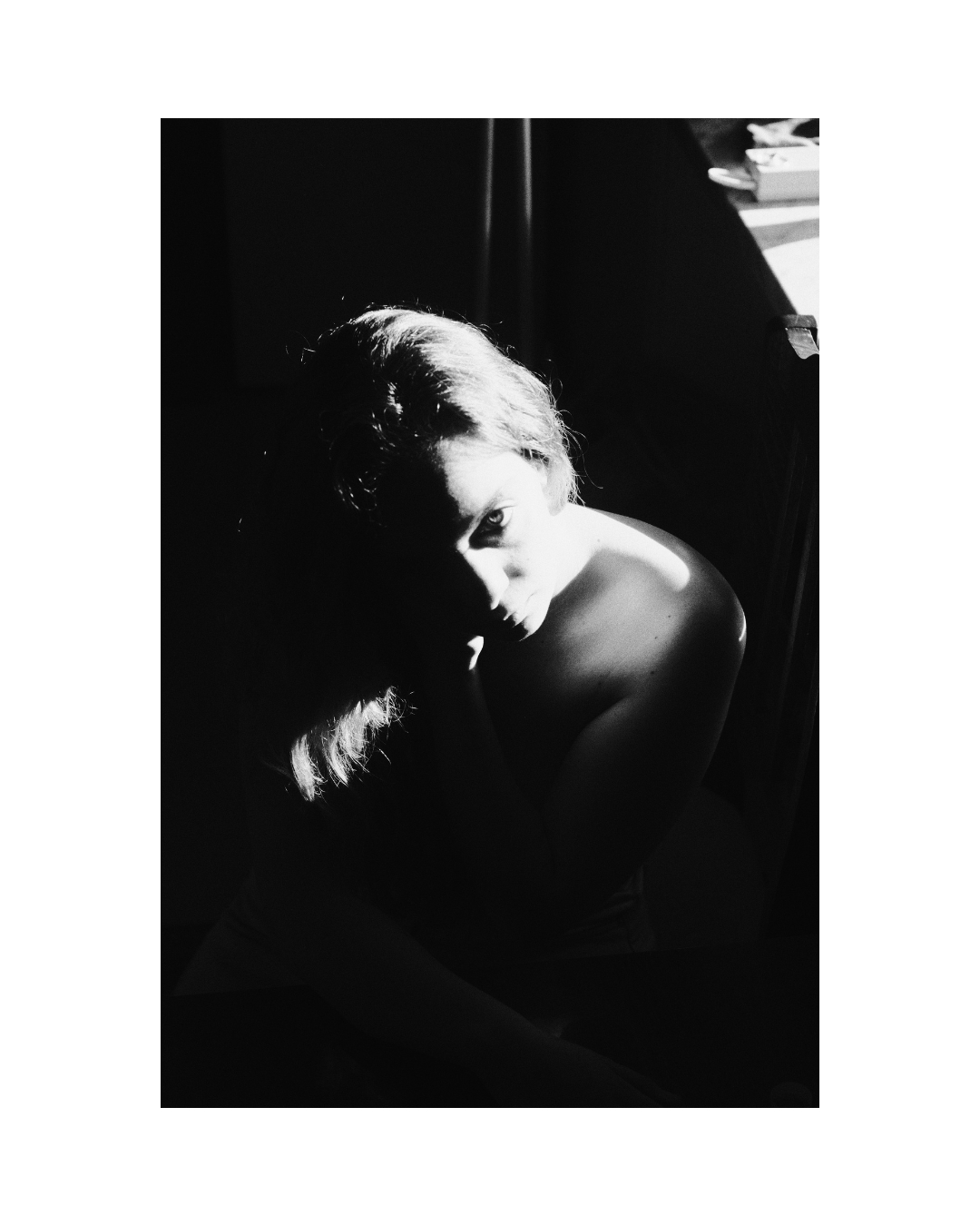 Aksana, woman in house series, female portrait photograph 8 of 14