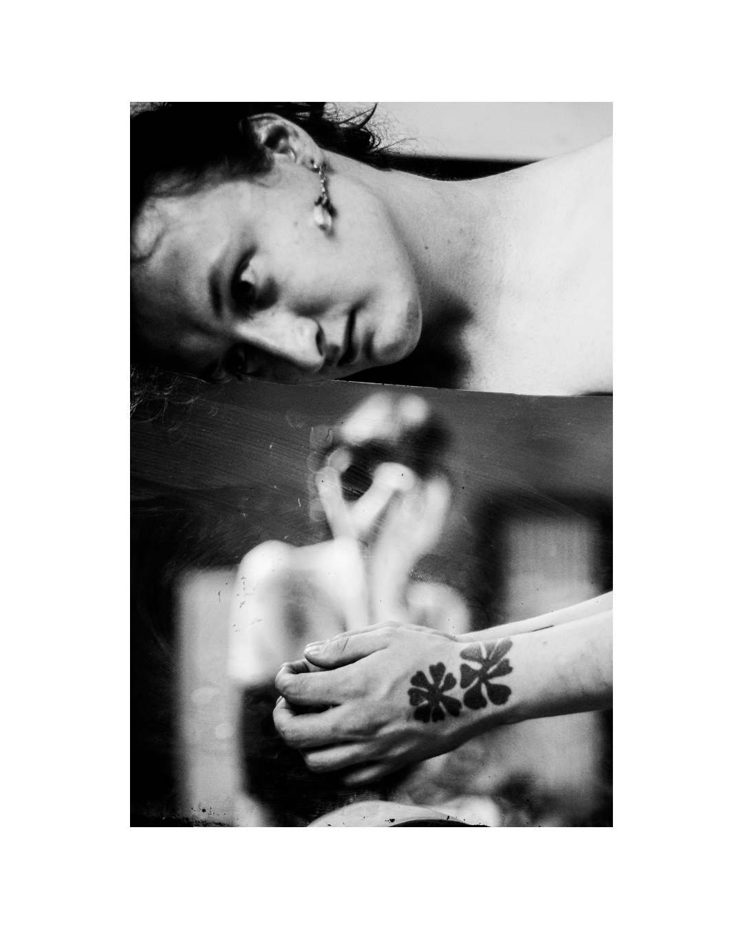 black and white photography artwork, Person who dive me into renaissance series photograph 13