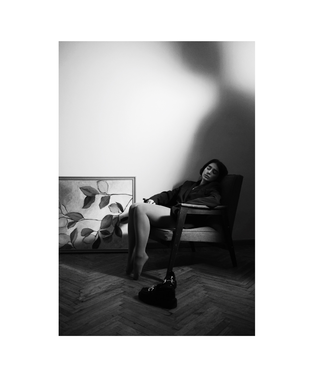 Shadow and reflection - female portrait photography fine art print